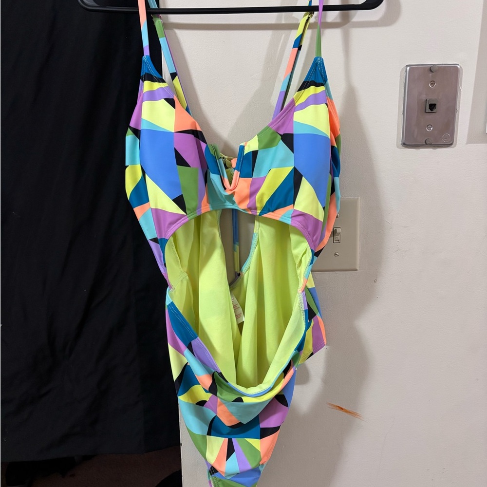 Colorful Geometric Womens One Piece Swimsuit